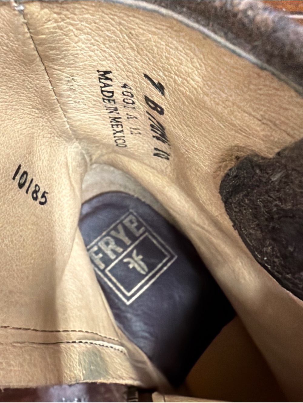 Frye Women’s Brown Leather Zip Ankle Boots - Picture 5 of 7